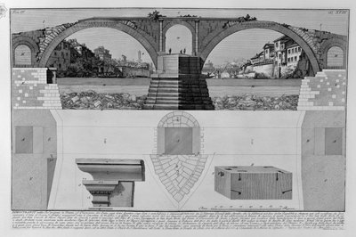 Ponte Fabricio av Giovanni Battista Piranesi